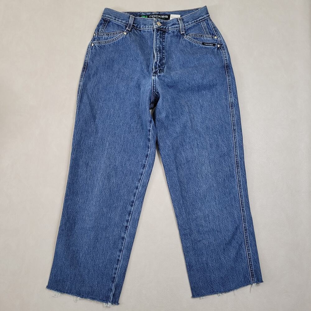 Vintage 90's Rockies Jeans Bareback High Rise Blue Wash Relaxed Fit Size 30/11 R